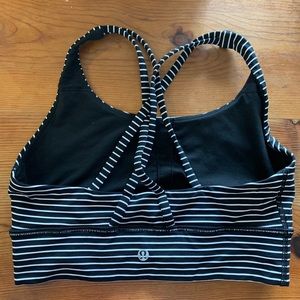 Lululemon Energy Longline Sports Bra Striped
